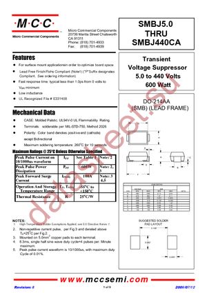 SMBJ7.0A-TP datasheet  